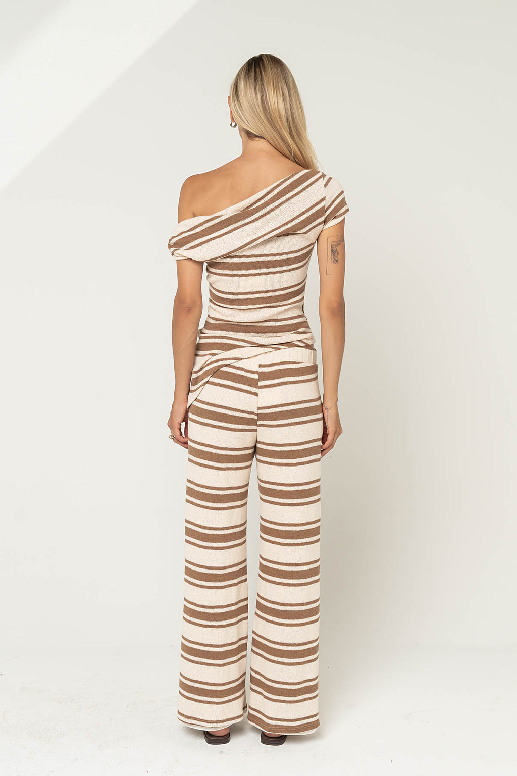 Solana Striped Asymmetrical Top