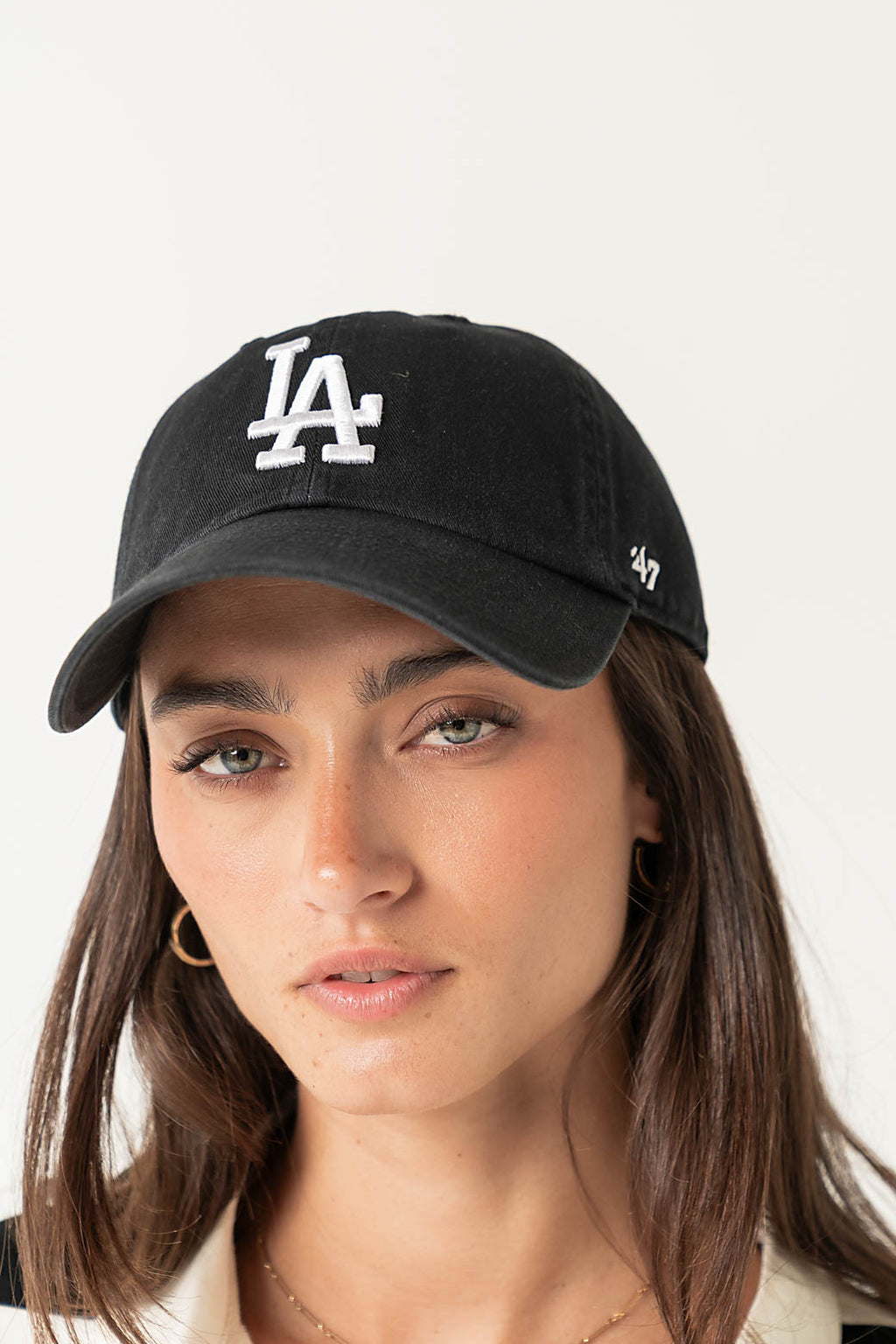 Los Angeles Dodgers Baseball Cap in Black