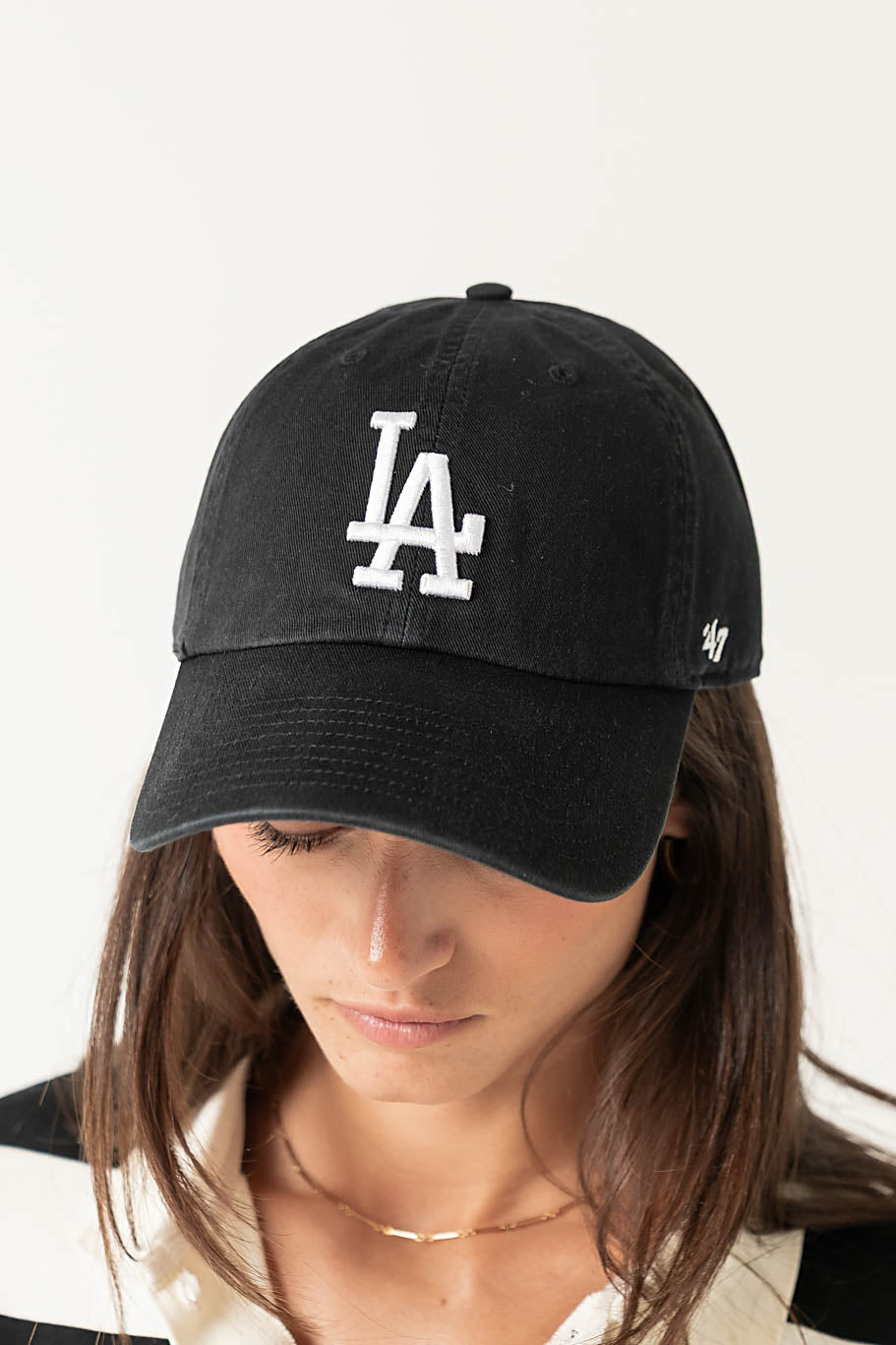 Los Angeles Dodgers Baseball Cap in Black