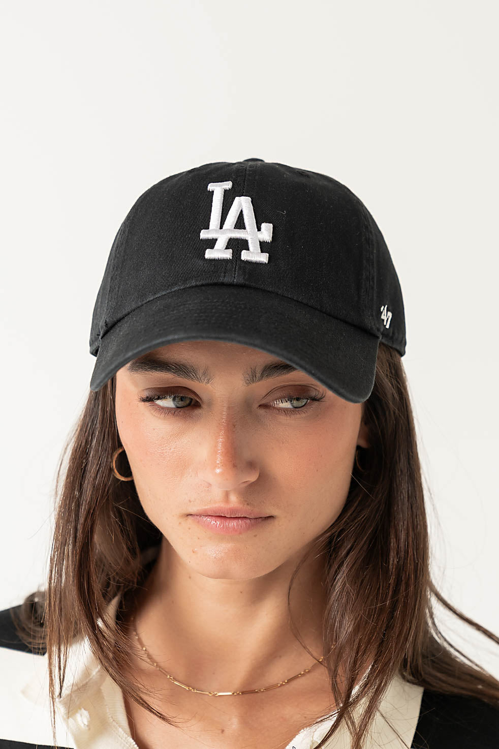 Los Angeles Dodgers Baseball Cap in Black