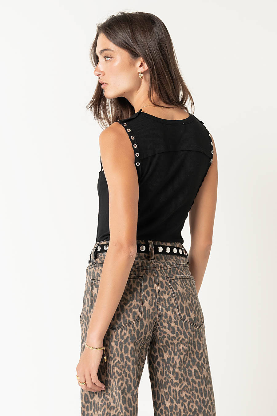 Martin Grommet Top in Black