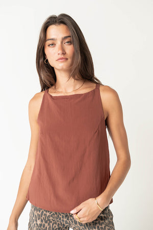 Zola Tank Top in Brown