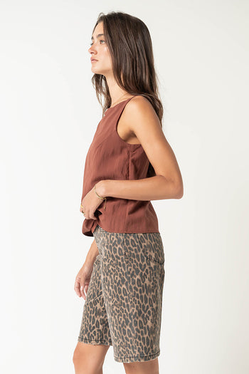 Zola Tank Top in Brown