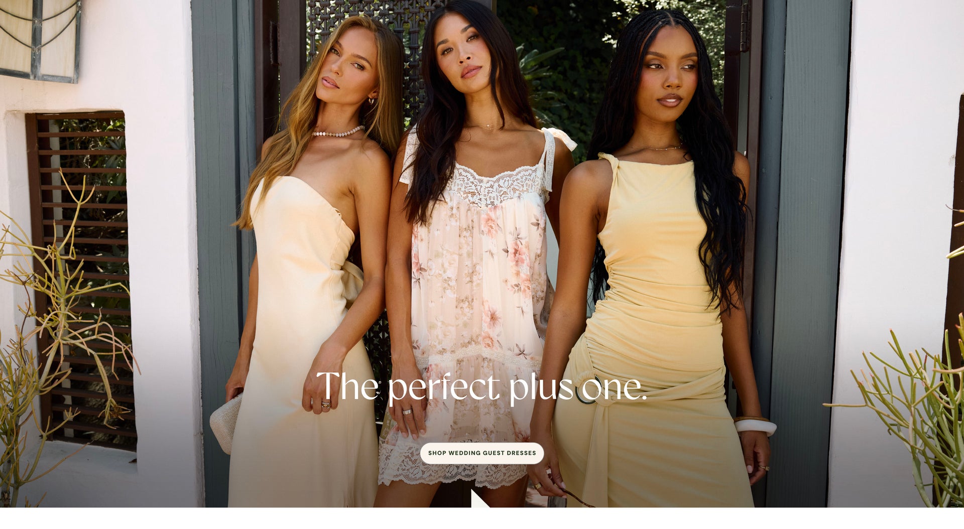 the perfect plus one, shop wedding guest dresses