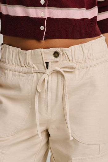 Kirsty Straight Leg Pants in Bone