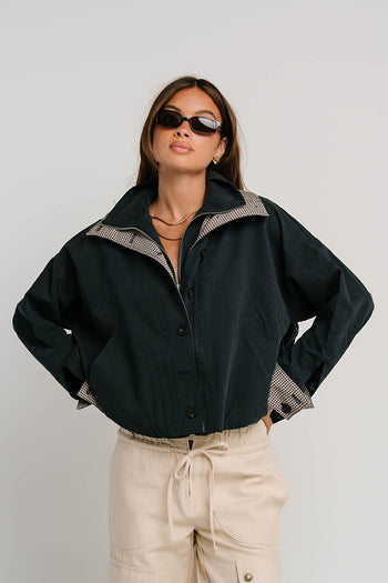 PREORDER - Colette Oversized Trench Jacket in Navy