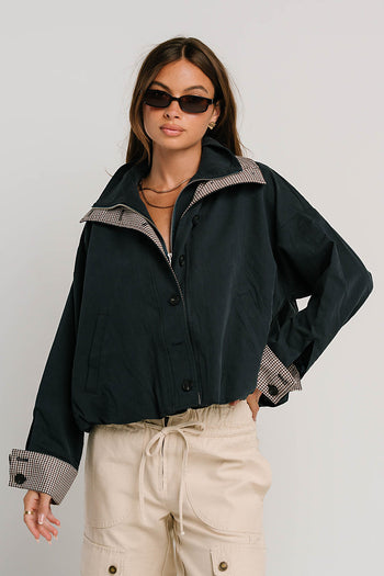 PREORDER - Colette Oversized Trench Jacket in Navy