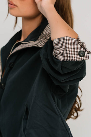 PREORDER - Colette Oversized Trench Jacket in Navy