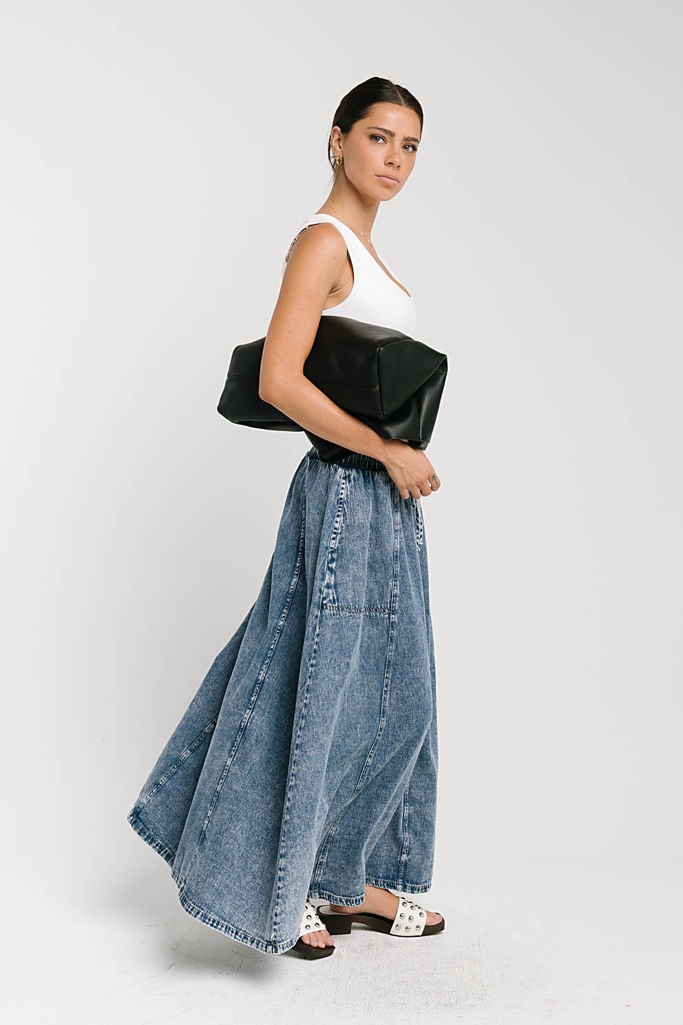 Khloe Denim Maxi Skirt