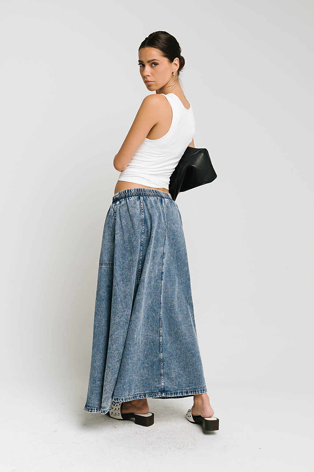 Khloe Denim Maxi Skirt