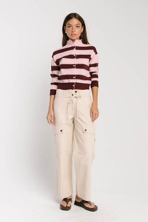 Kirsty Straight Leg Pants in Bone