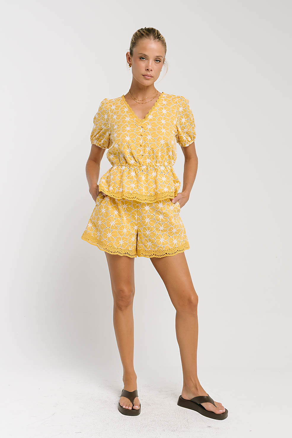 Isabel Embroidered Shorts