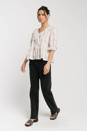 Ronnie Plaid Blouse