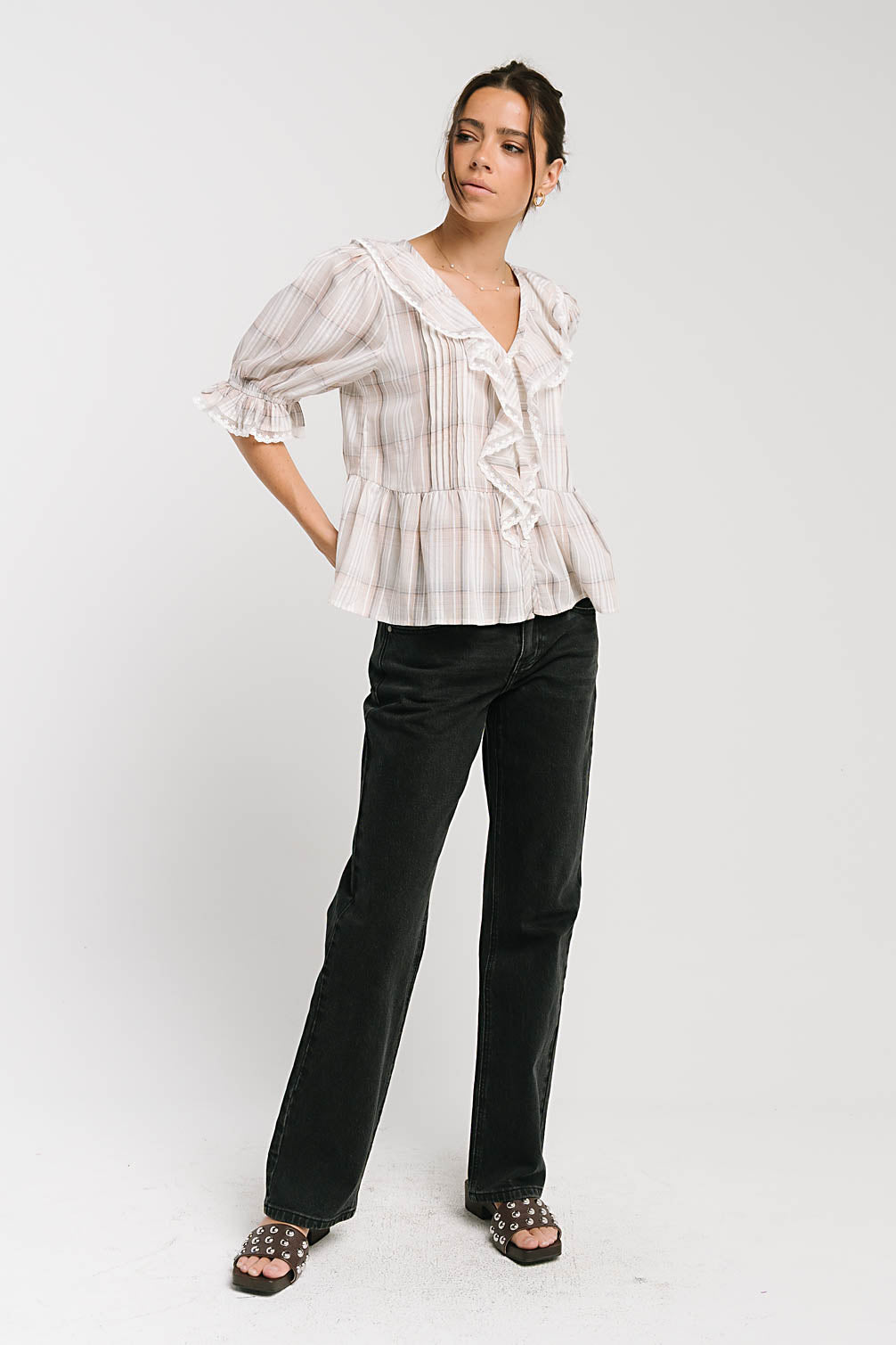 Ronnie Plaid Blouse