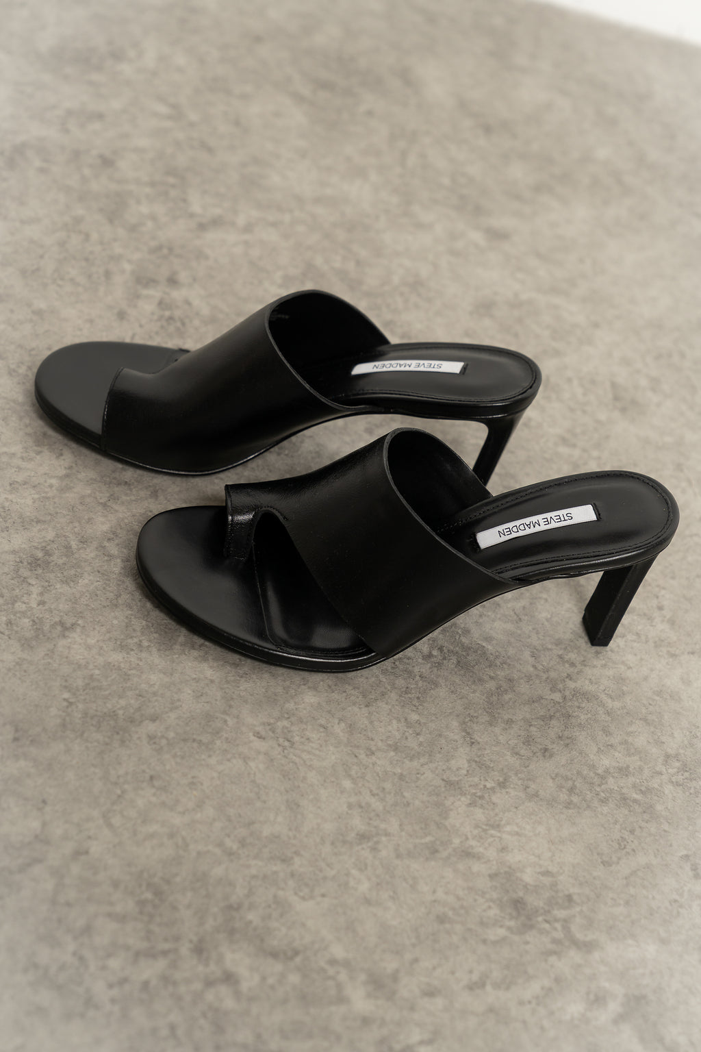 Steve Madden Valentin Leather Heels in Black