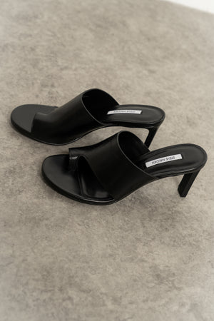 Steve Madden Valentin Leather Heels in Black
