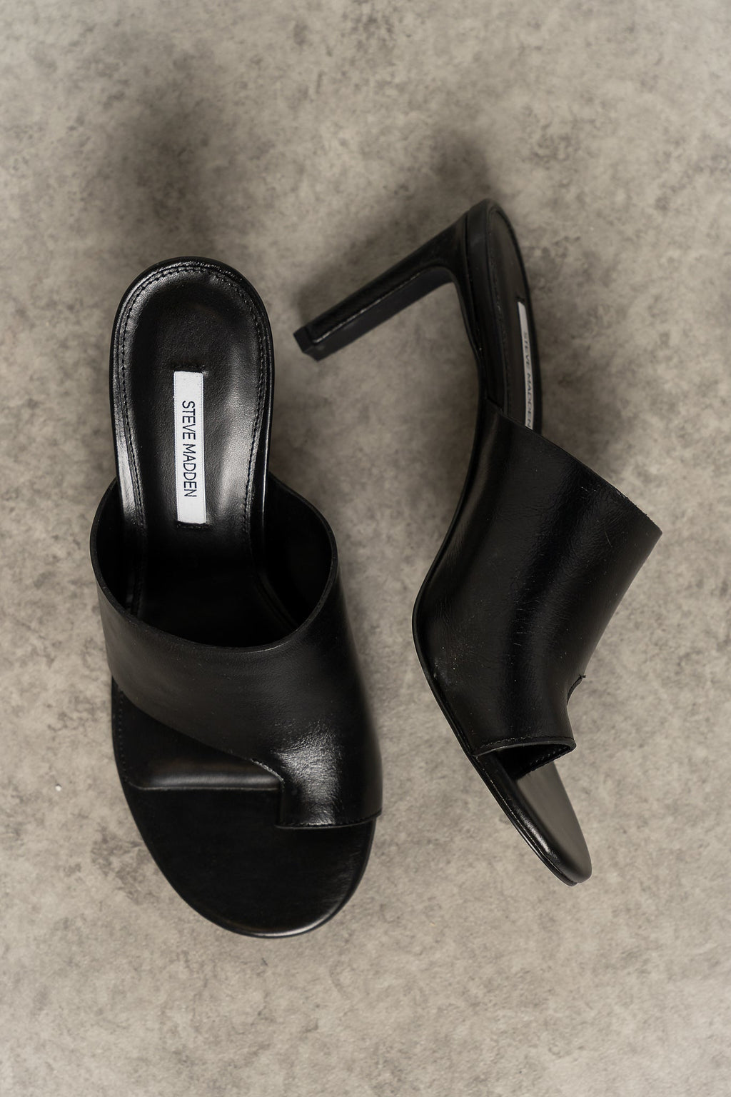 Steve Madden Valentin Leather Heels in Black