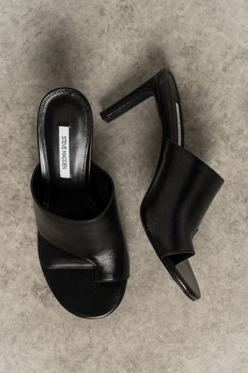 Steve Madden Valentin Leather Heels in Black