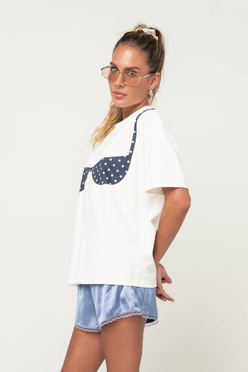 Karla Graphic Tee in Midnight