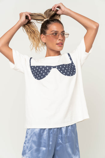 Karla Graphic Tee in Midnight