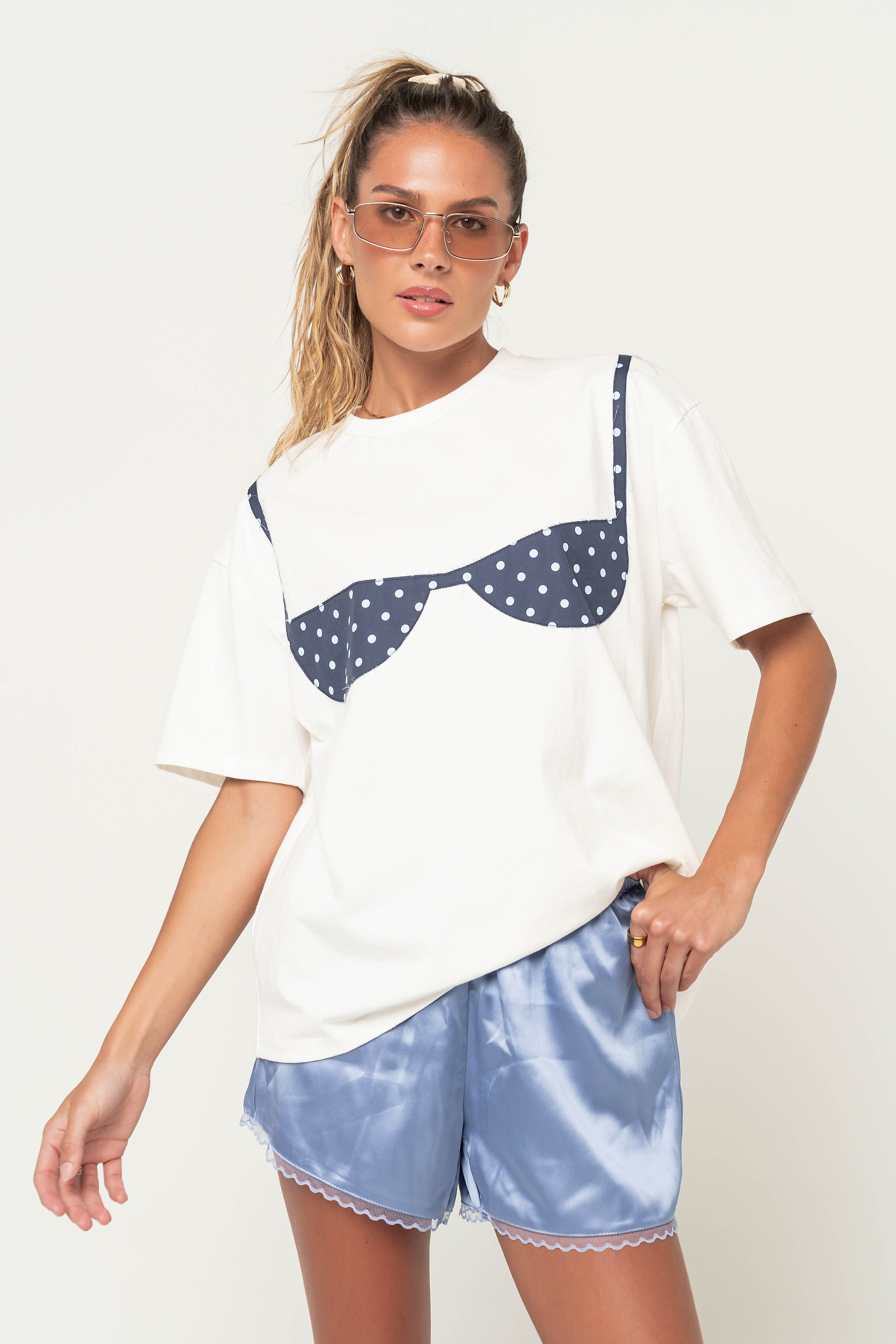 Karla Graphic Tee in Midnight