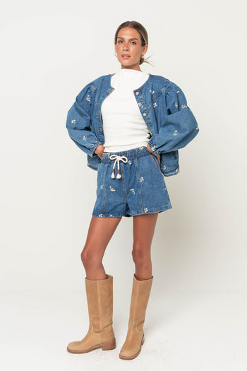 Rachel Embroidered Shorts