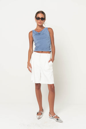 Rianna Bermuda Shorts in White