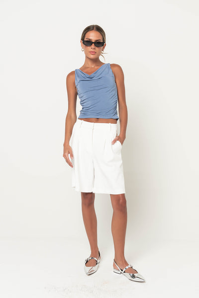 Rianna Bermuda Shorts in White
