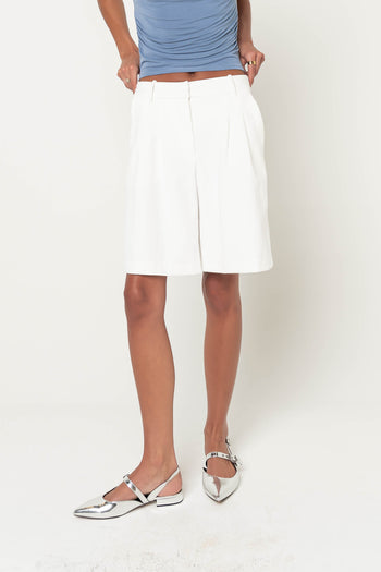 Rianna Bermuda Shorts in White