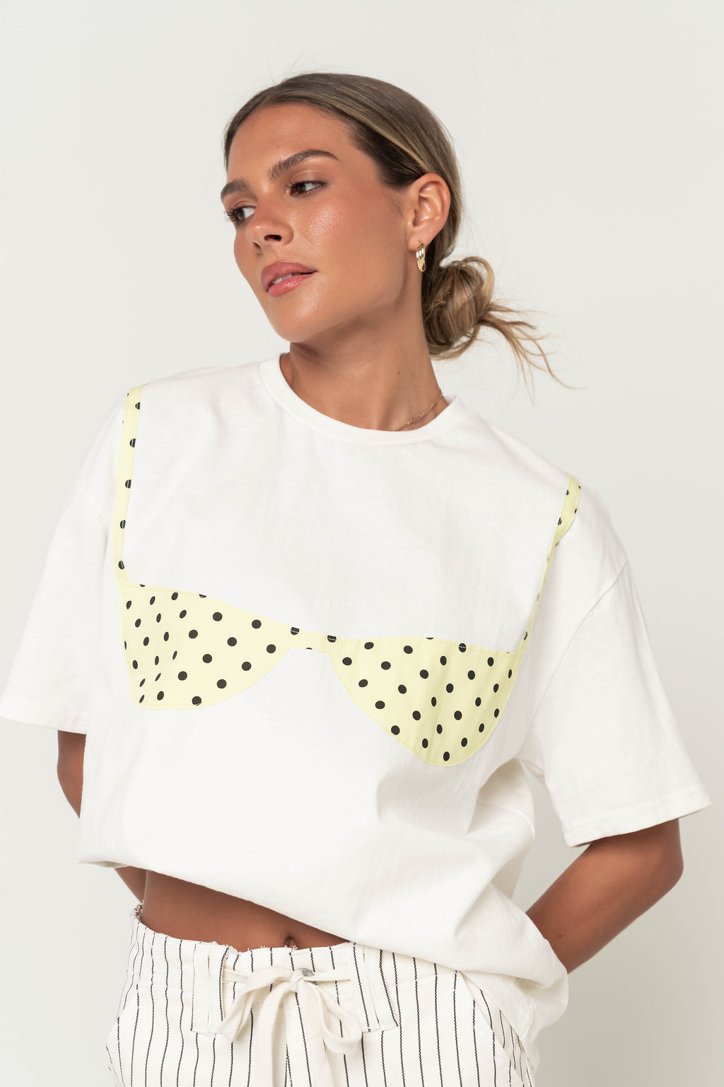 Karla Graphic Tee in Yellow
