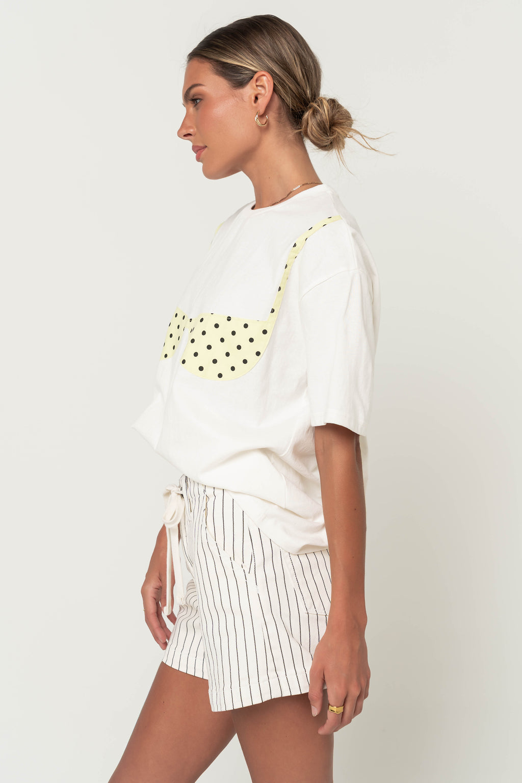 Karla Graphic Tee in Yellow