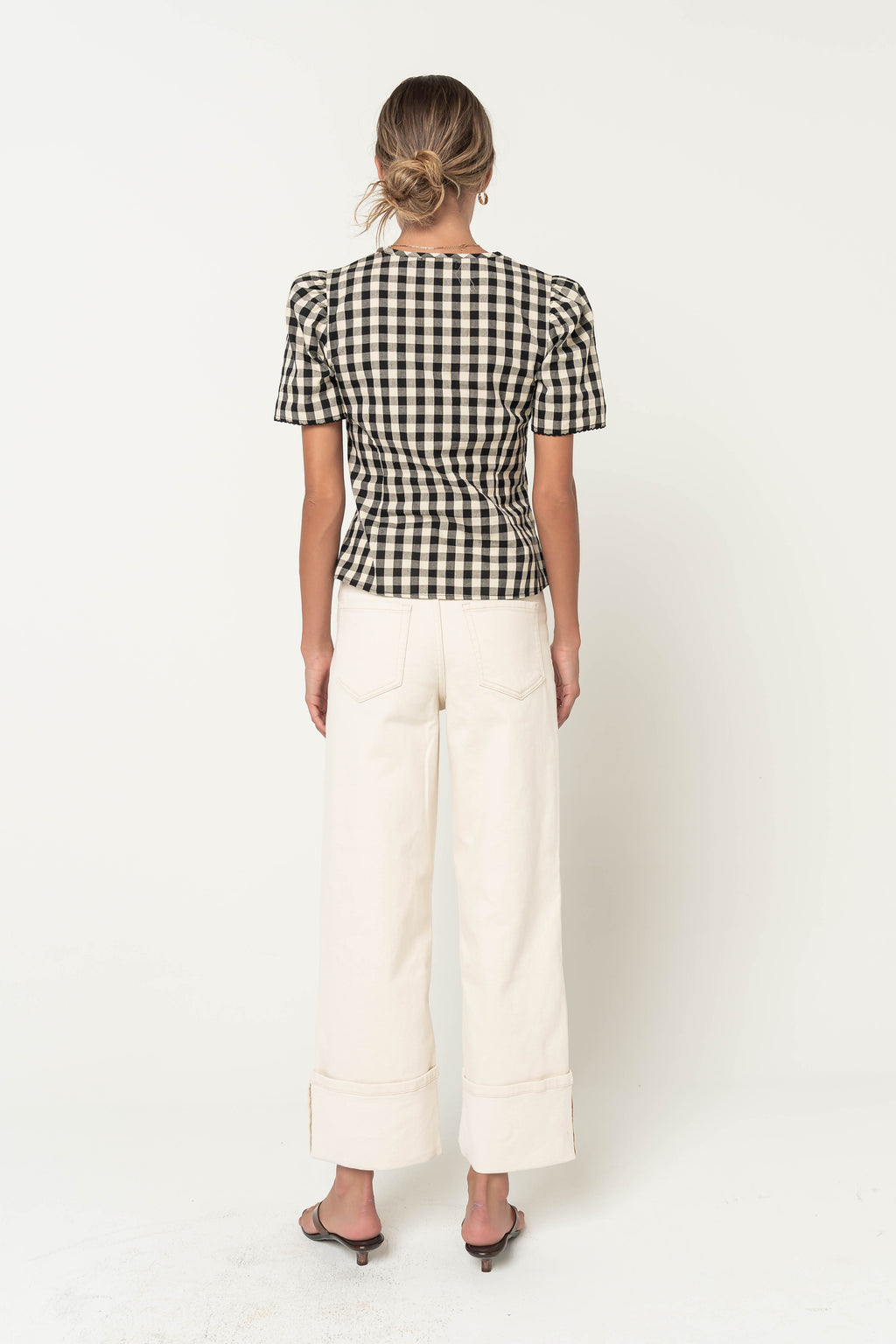 Sayla Cuffed Wide Leg Jeans