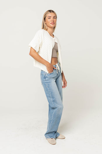 Selena Pointelle Cardigan