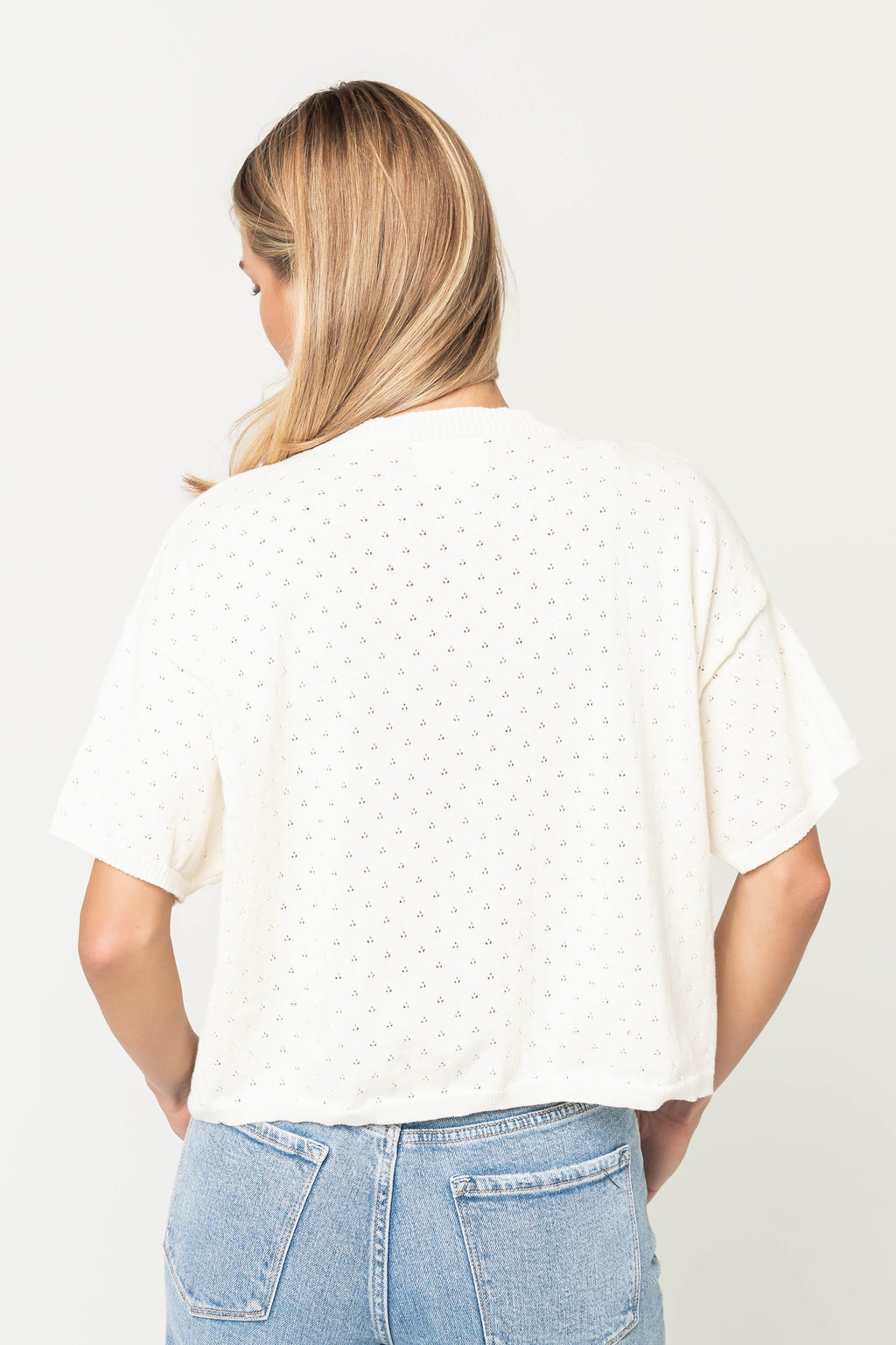 Selena Pointelle Cardigan