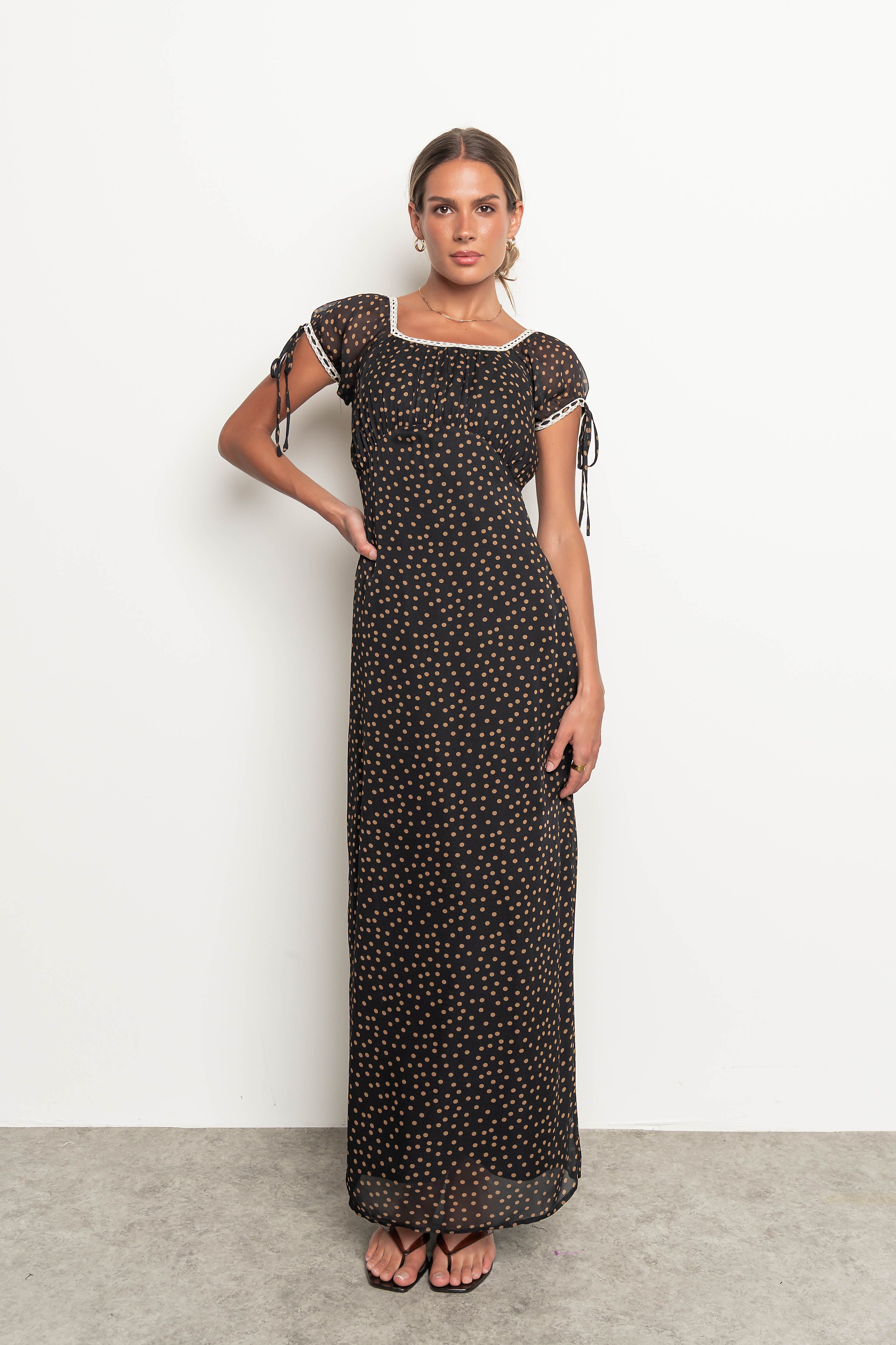 Sophie Polka Dot Maxi Dress