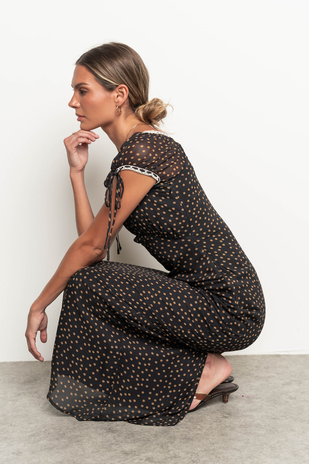 Sophie Polka Dot Maxi Dress