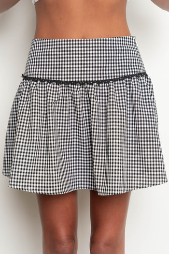 Vanessa Gingham Mini Skirt