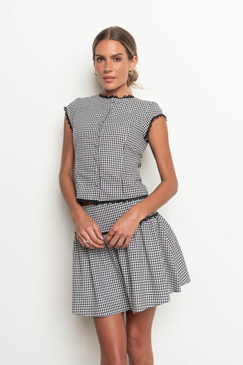 Vanessa Gingham Mini Skirt