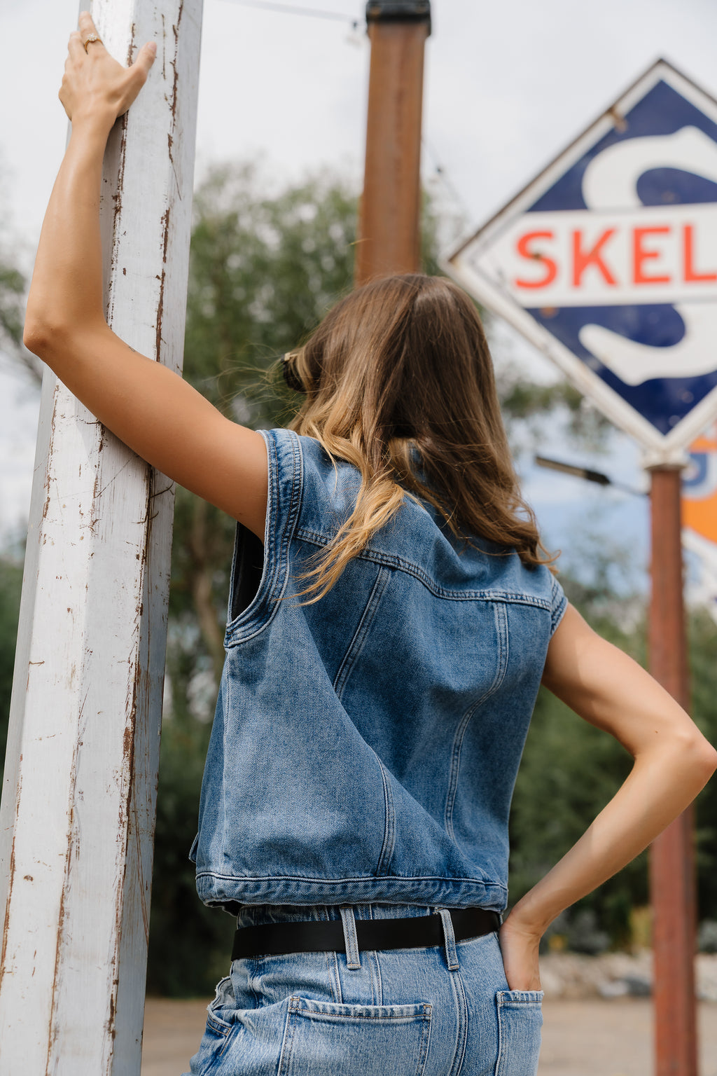 Mavis Denim Top