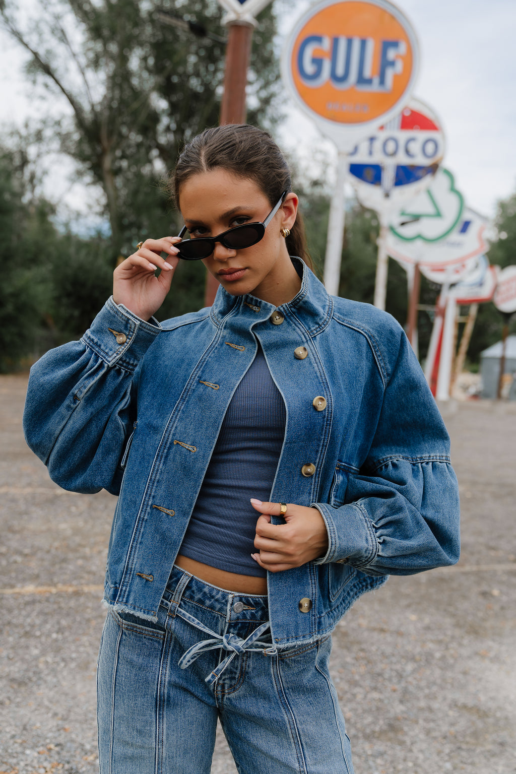 Sasha Denim Jacket in Medium Wash