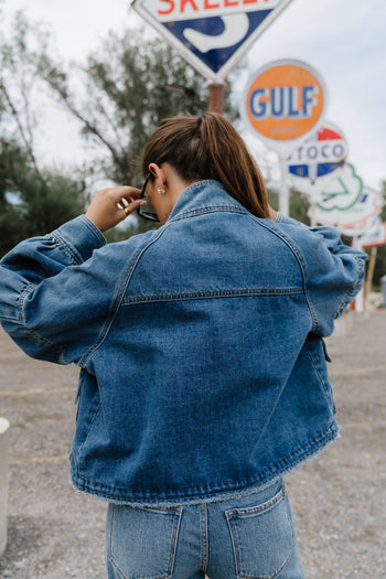 Sasha Denim Jacket in Medium Wash