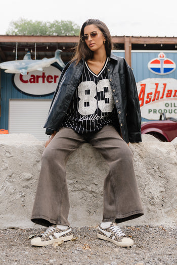 Wren Striped Jersey Top