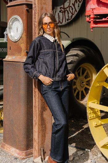Lucca Collared Denim Jacket