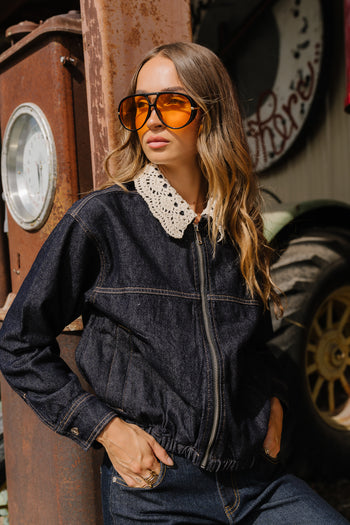 Lucca Collared Denim Jacket