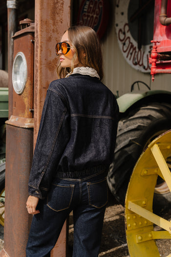 Lucca Collared Denim Jacket