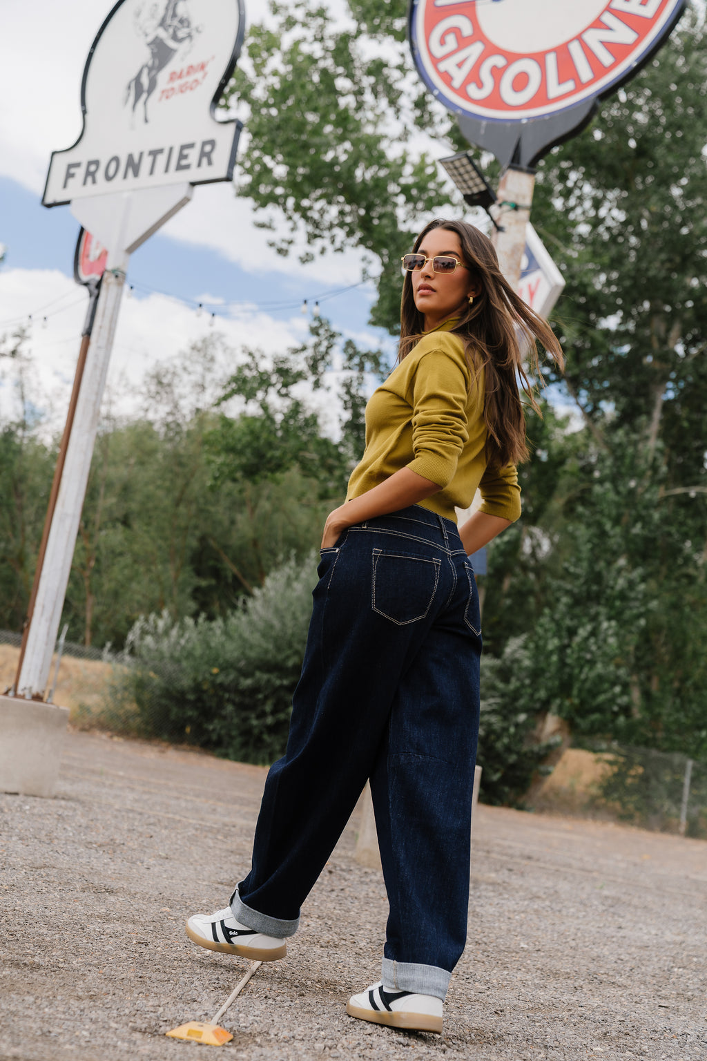 Maya Button Up Sweater in Chartreuse