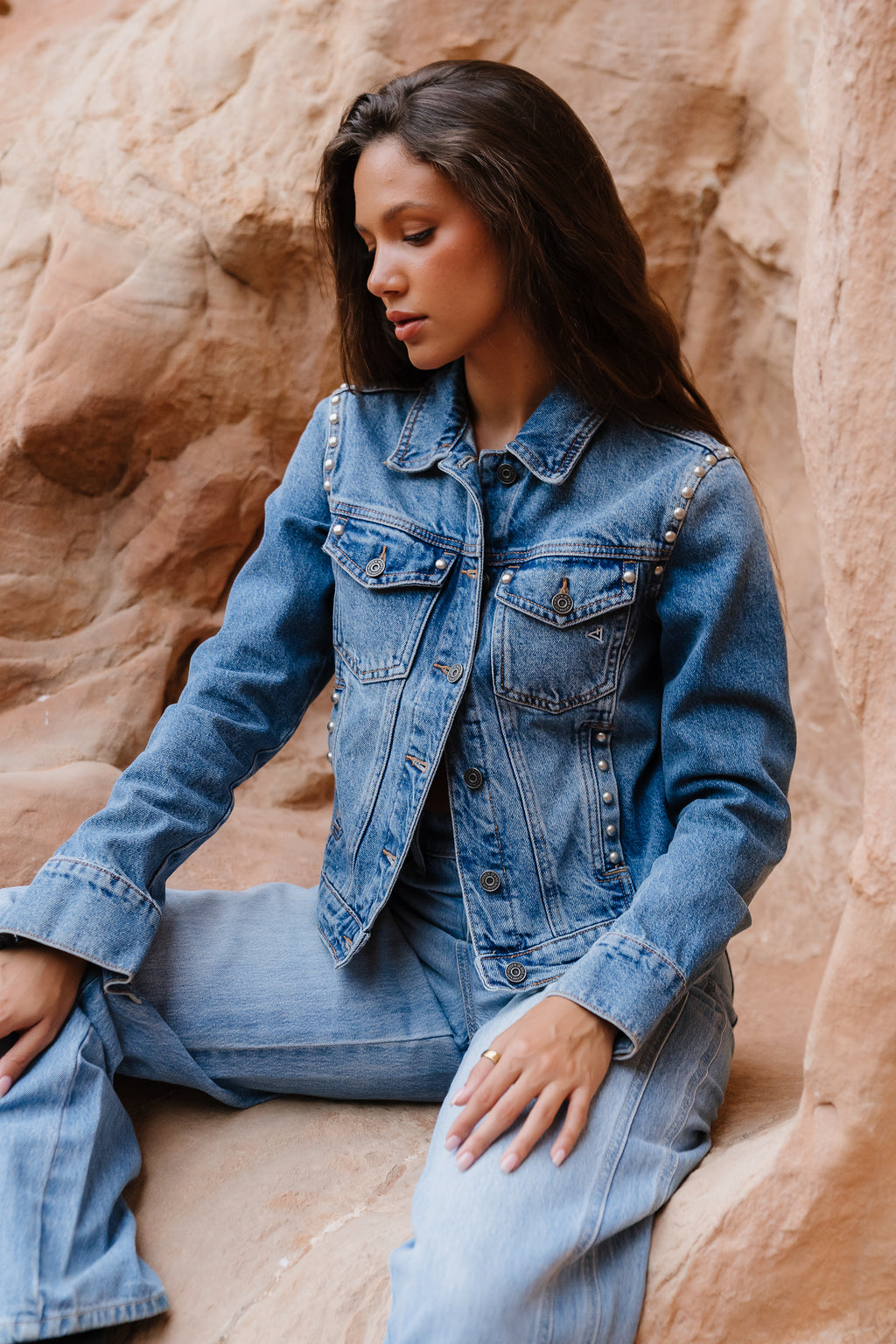 Majorca Studded Denim Jacket