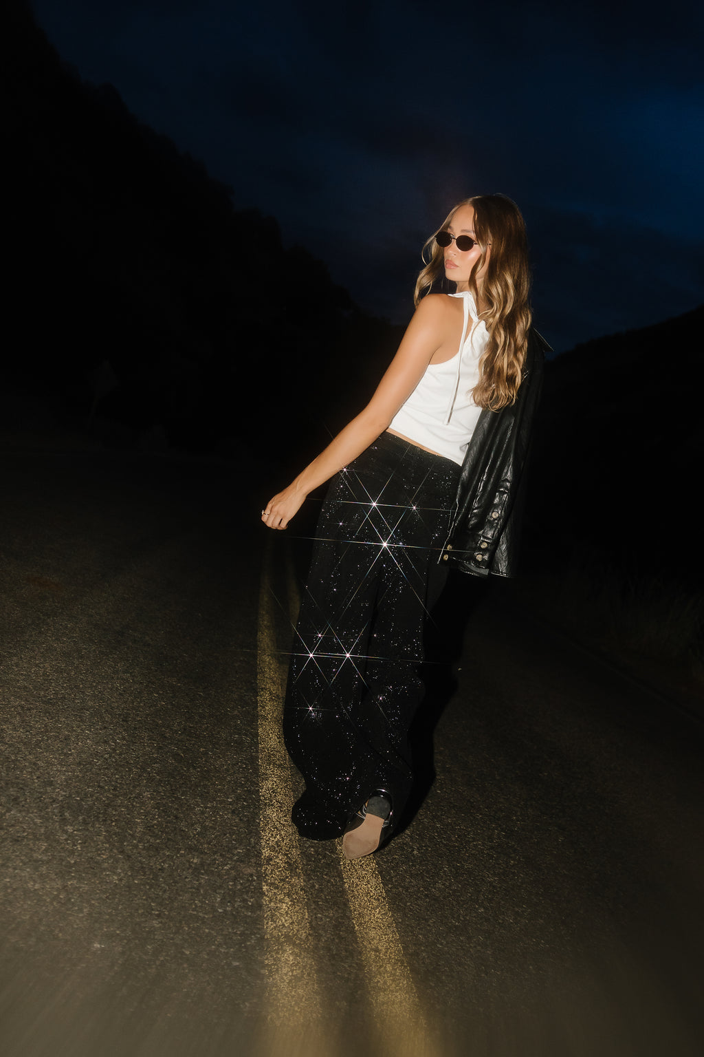 Mona Asymmetrical Tank in White