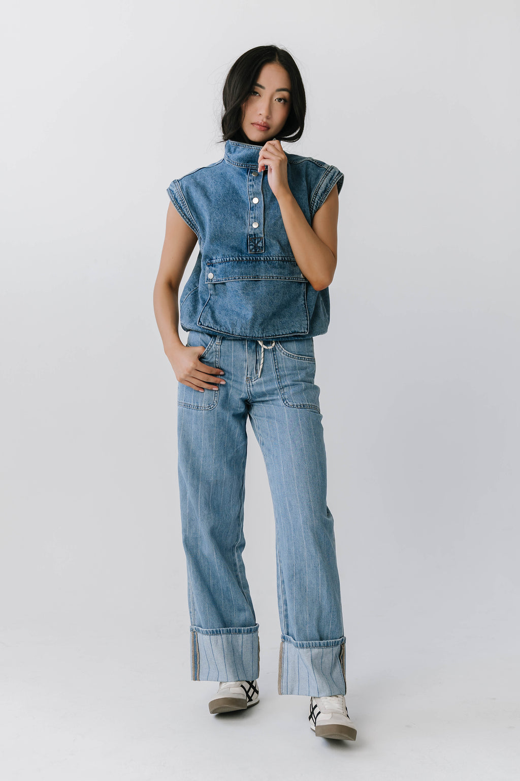 Mavis Denim Top