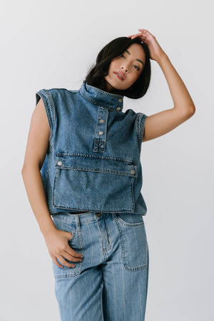 Mavis Denim Top